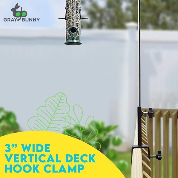 Gray Bunny Vertical Deck Hook Clamp, 3" Wide - Brand New - Picture 7 of 7